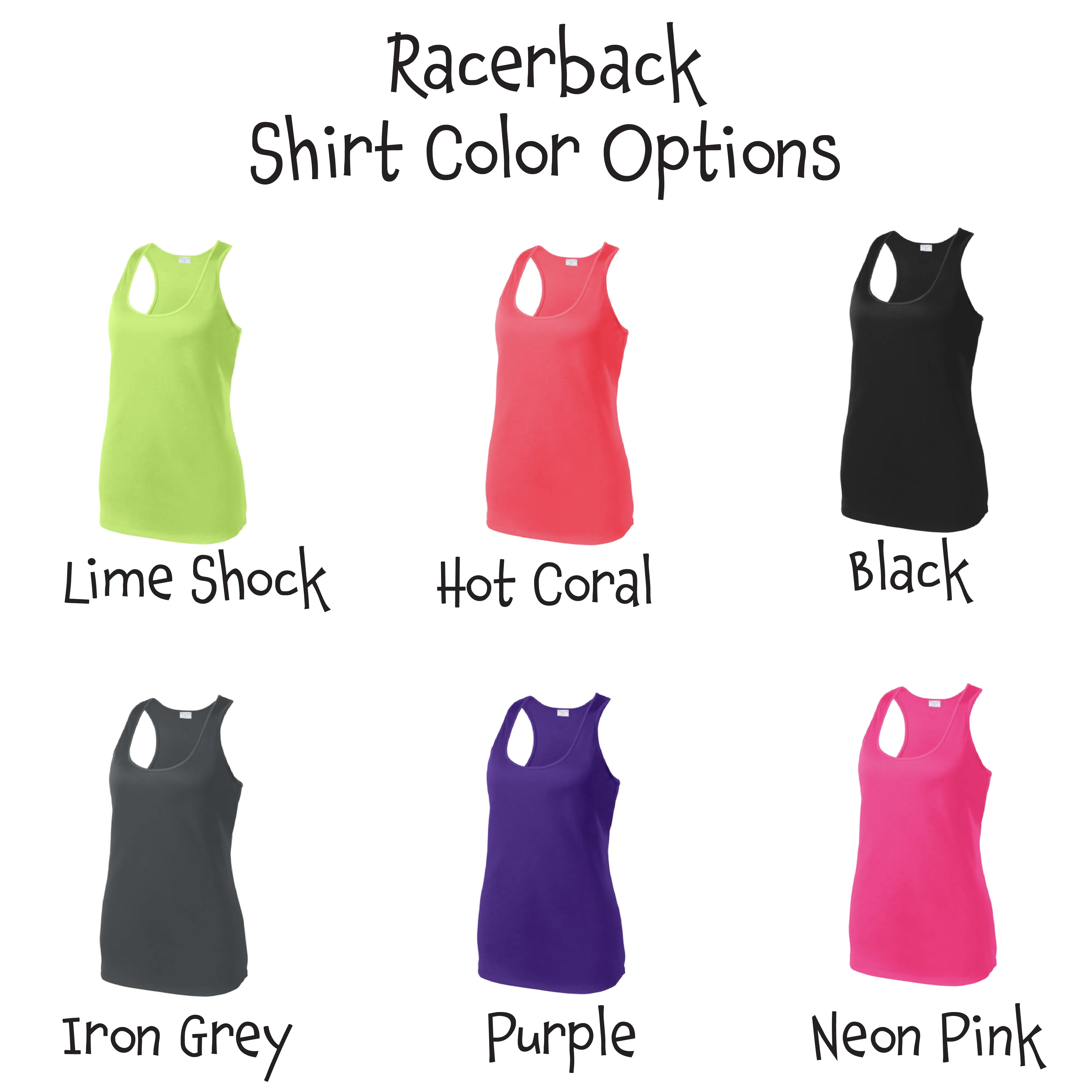 002 With Pickleballs (Colors Cyan Purple Rainbow) Customizable | Women’s Racerback Tank | 100% Polyester