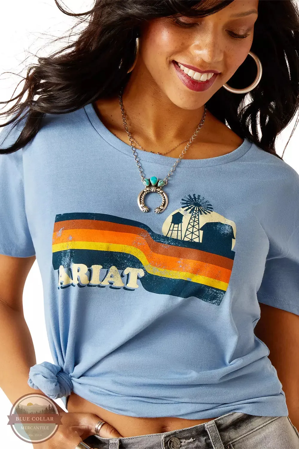 10051442 Acres T-Shirt in Light Blue