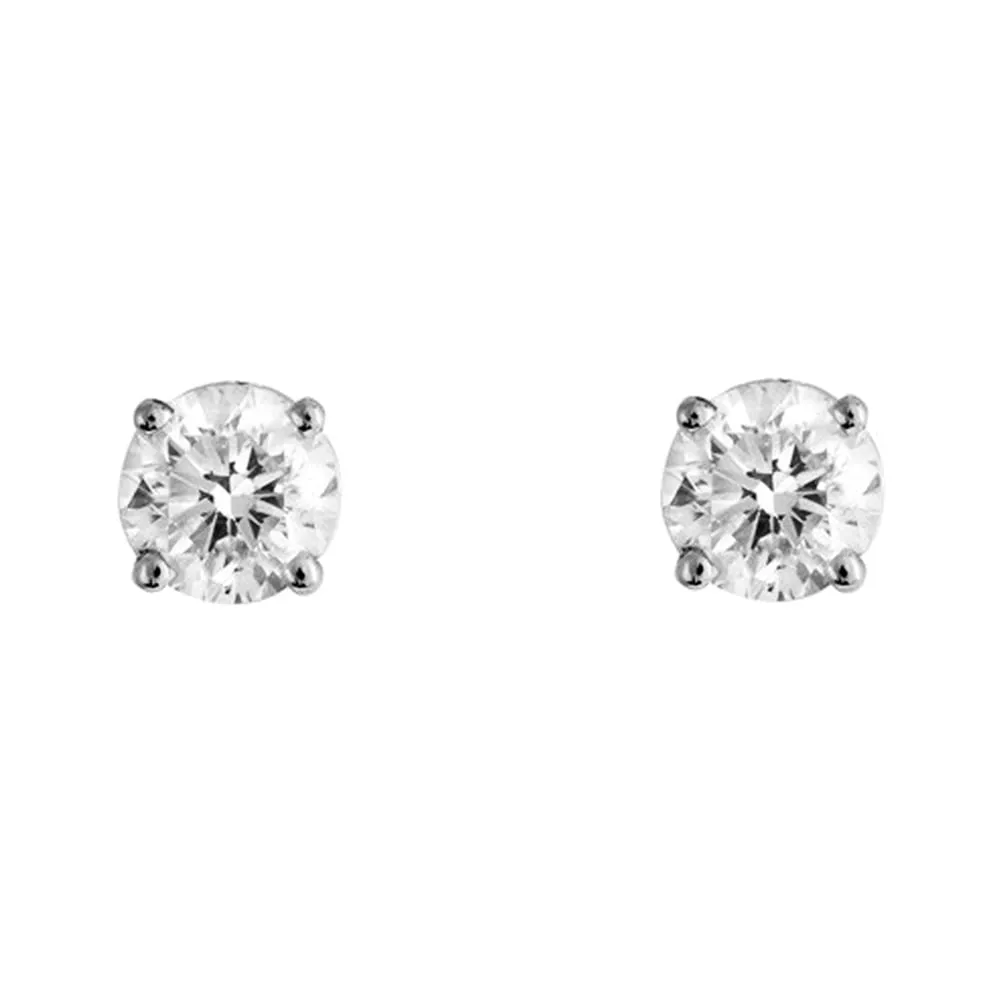 18ct White Gold 0.75ct Diamond Stud Earrings