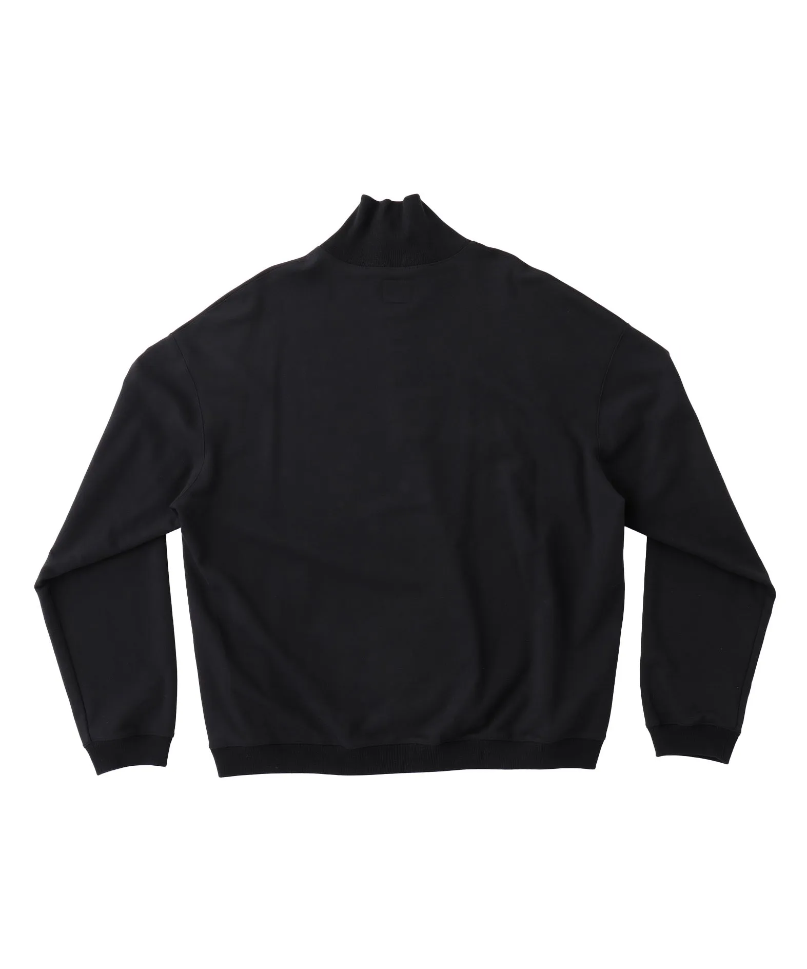 36G Super Fine Gauge Half Zip Pullover "BLACK"