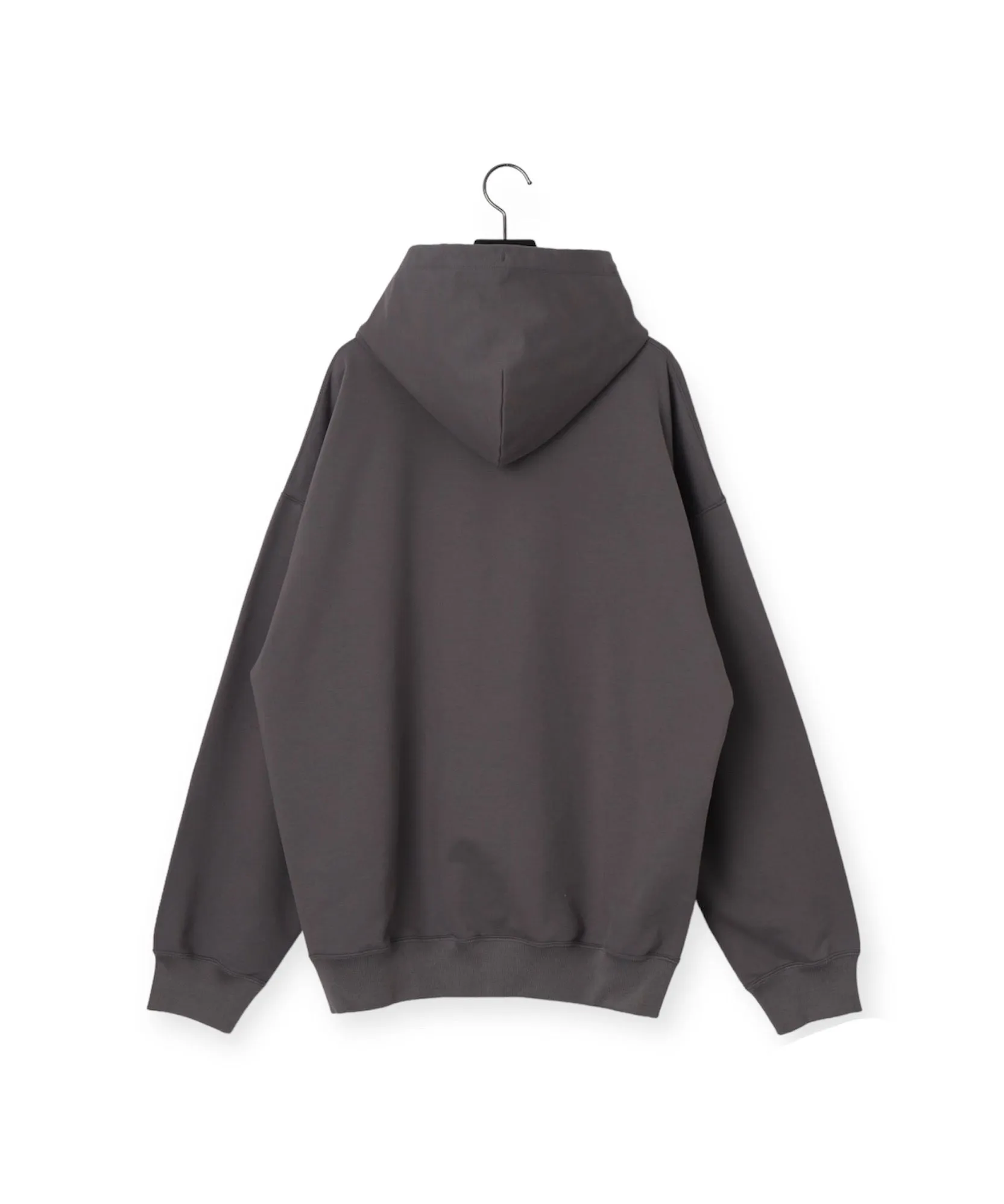 36G Super Fine Gauge Hoodie "CHARCOAL"