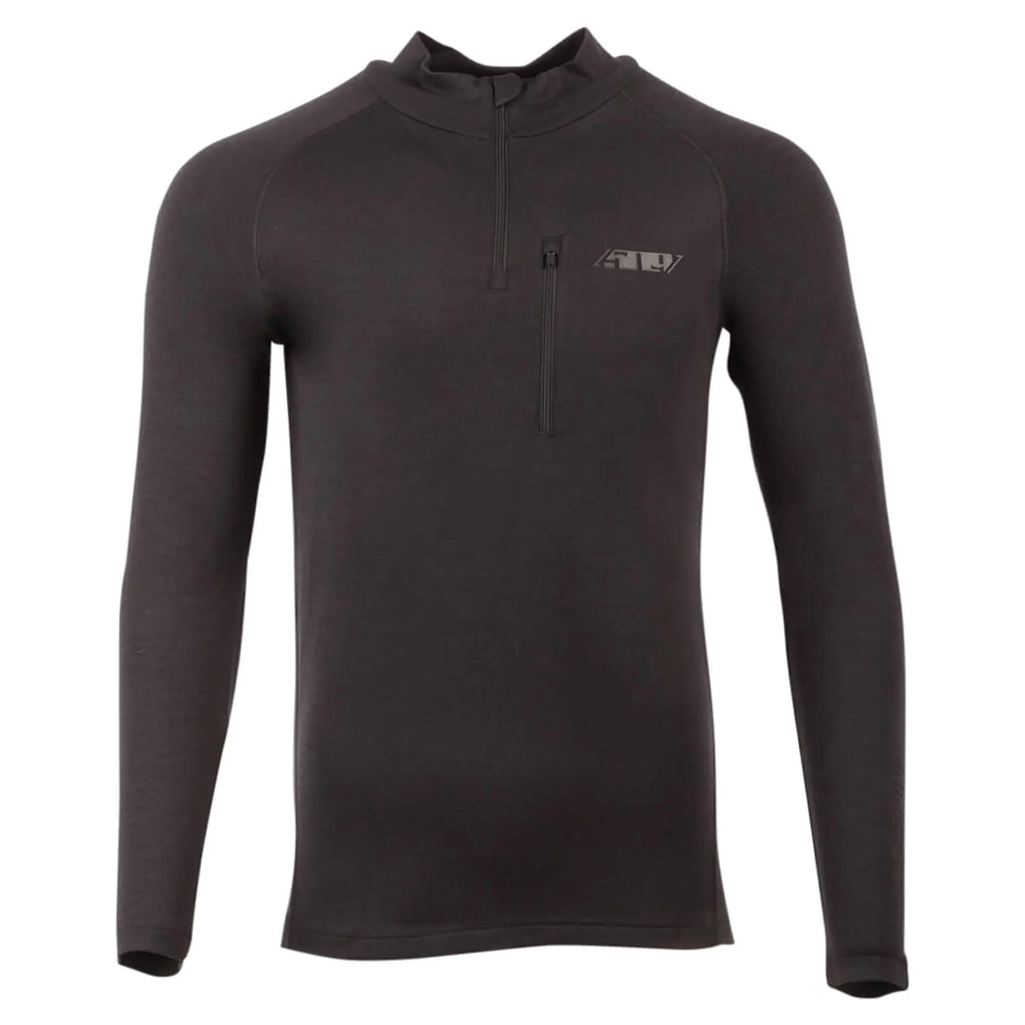 509  FZN Merino 1 4 Zip Shirt Long Sleeve Moisture Wicking Super Soft Warm Black