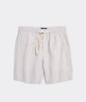 7" Pull-On Linen Short