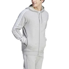 Adidas Mens Essentials Fleece 3-Stripes Full-Zip Hoodie