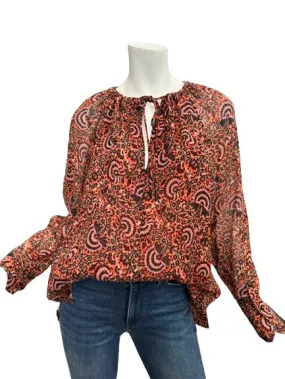 A.L.C Printed V-Neck Blouse NWT - Size 6