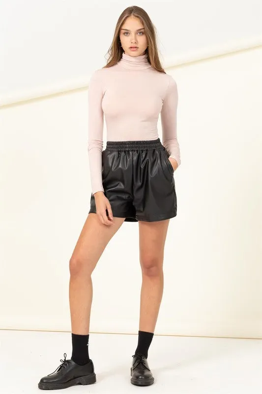 Alexa turtle neck bodysuit, blush