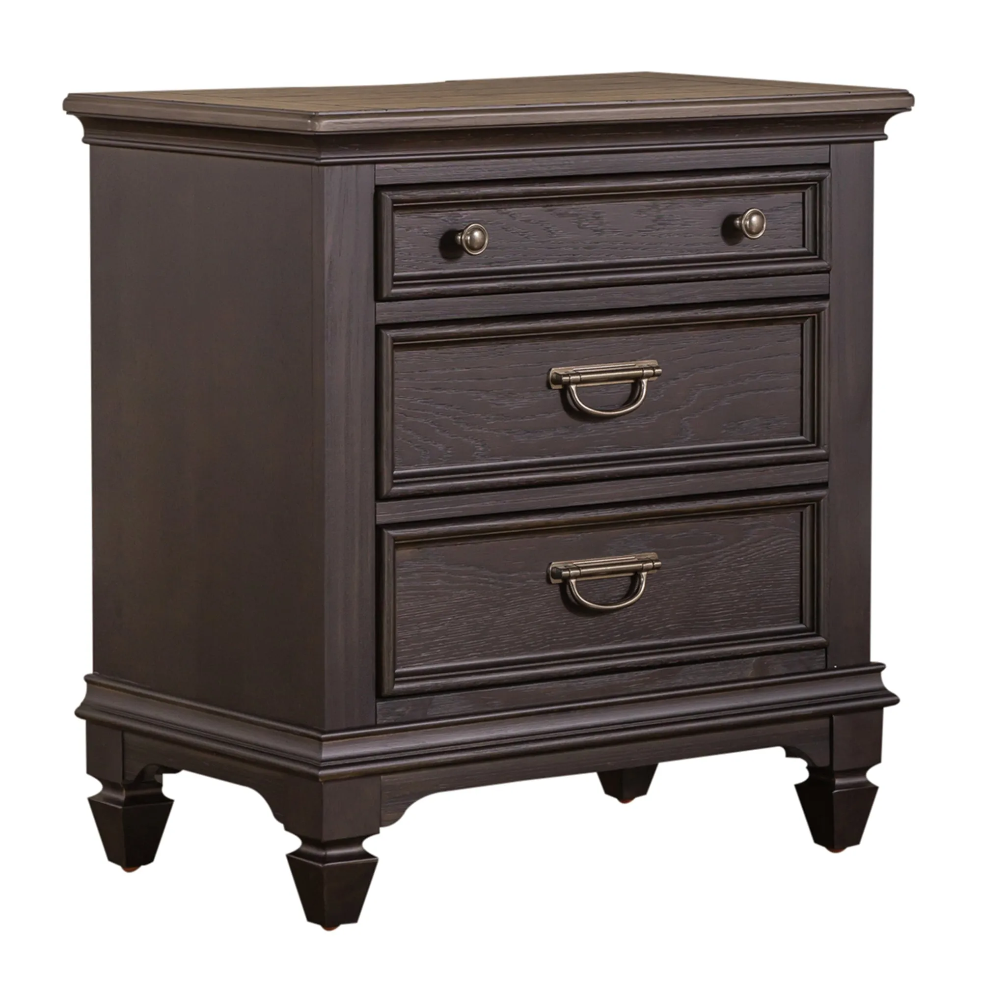 Allyson Park 417B-BR61 Night Stand w/ Charging Station