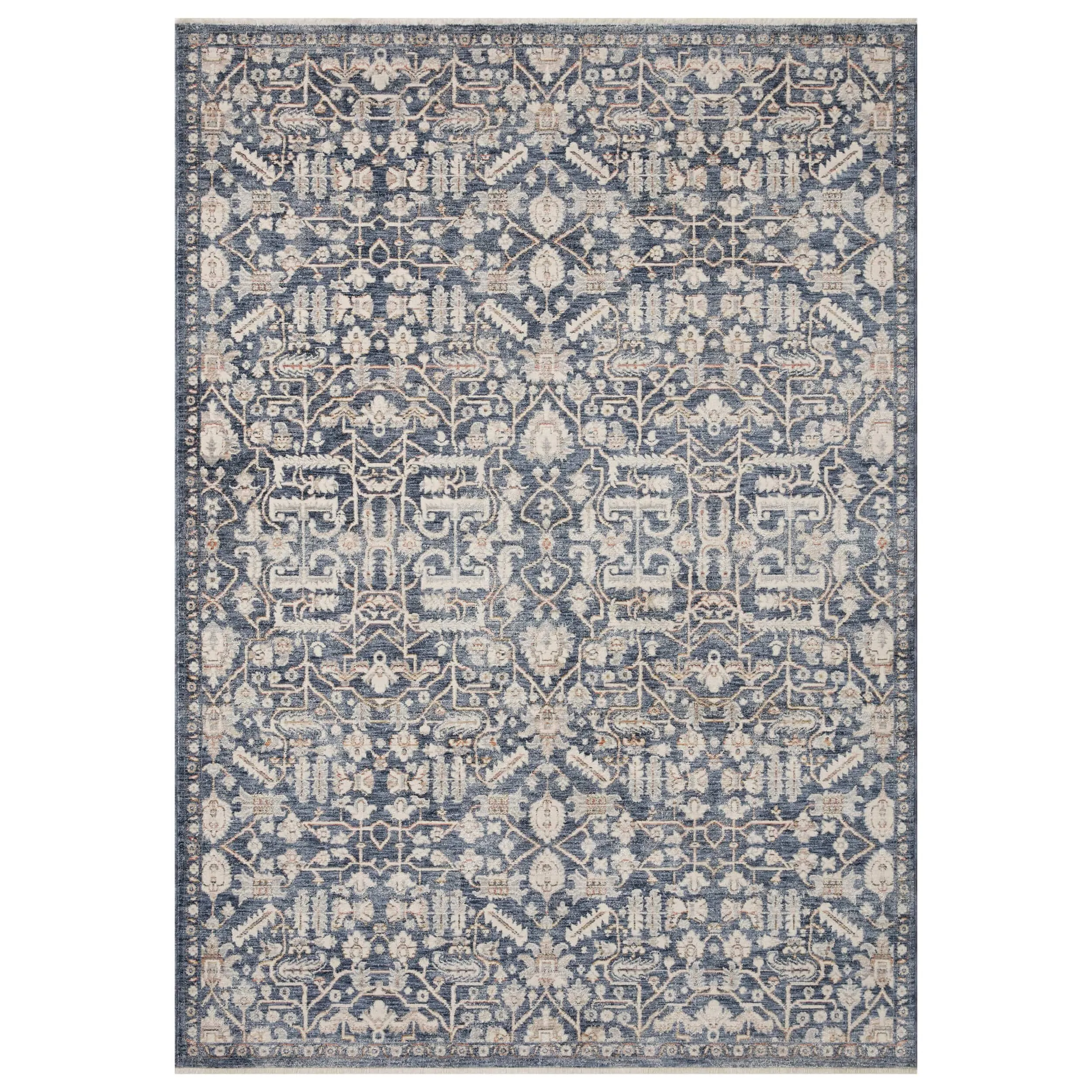 Amber Lewis x Loloi Rug Zuma ZUM-02, Blue/Ivory