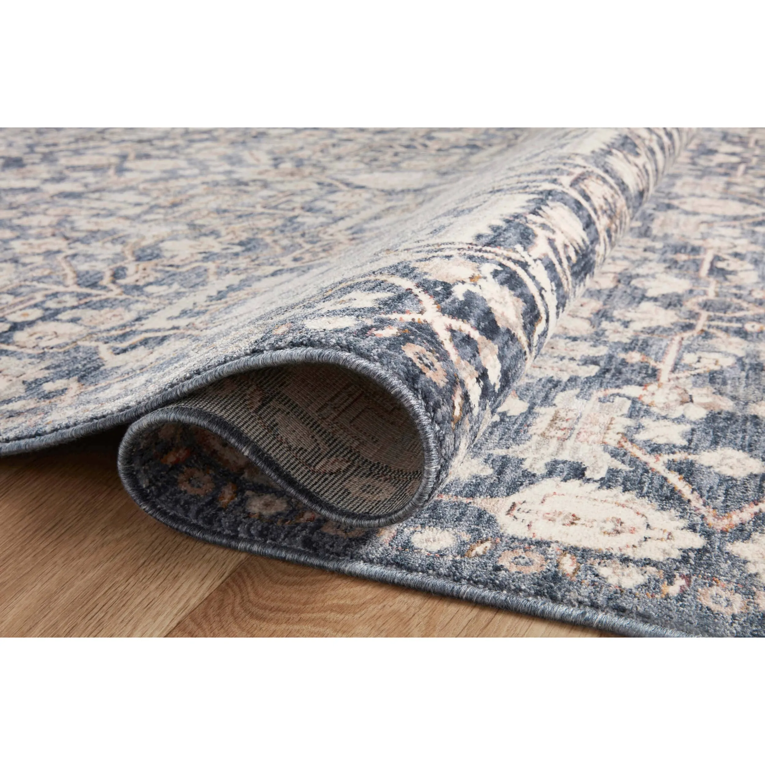 Amber Lewis x Loloi Rug Zuma ZUM-02, Blue/Ivory