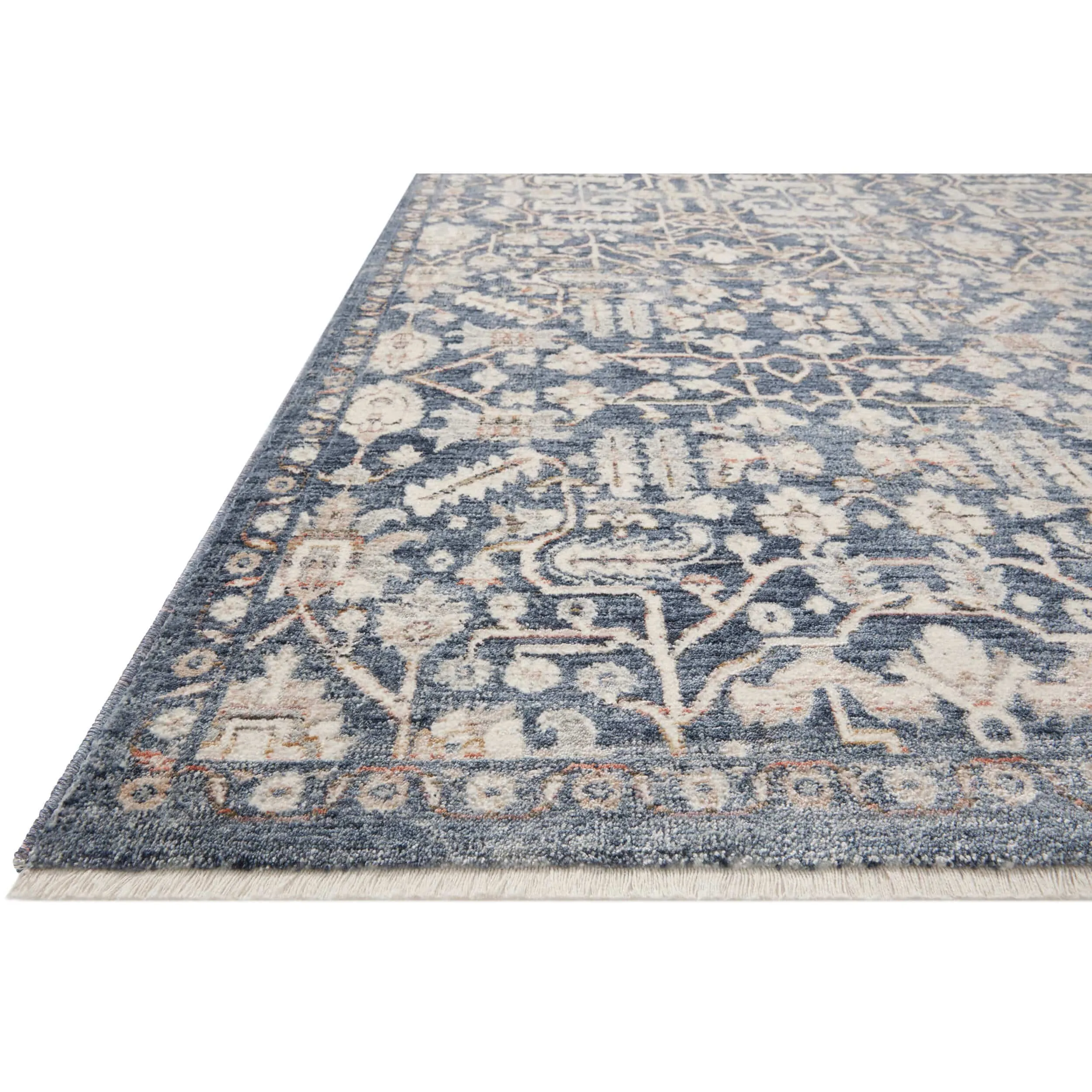 Amber Lewis x Loloi Rug Zuma ZUM-02, Blue/Ivory