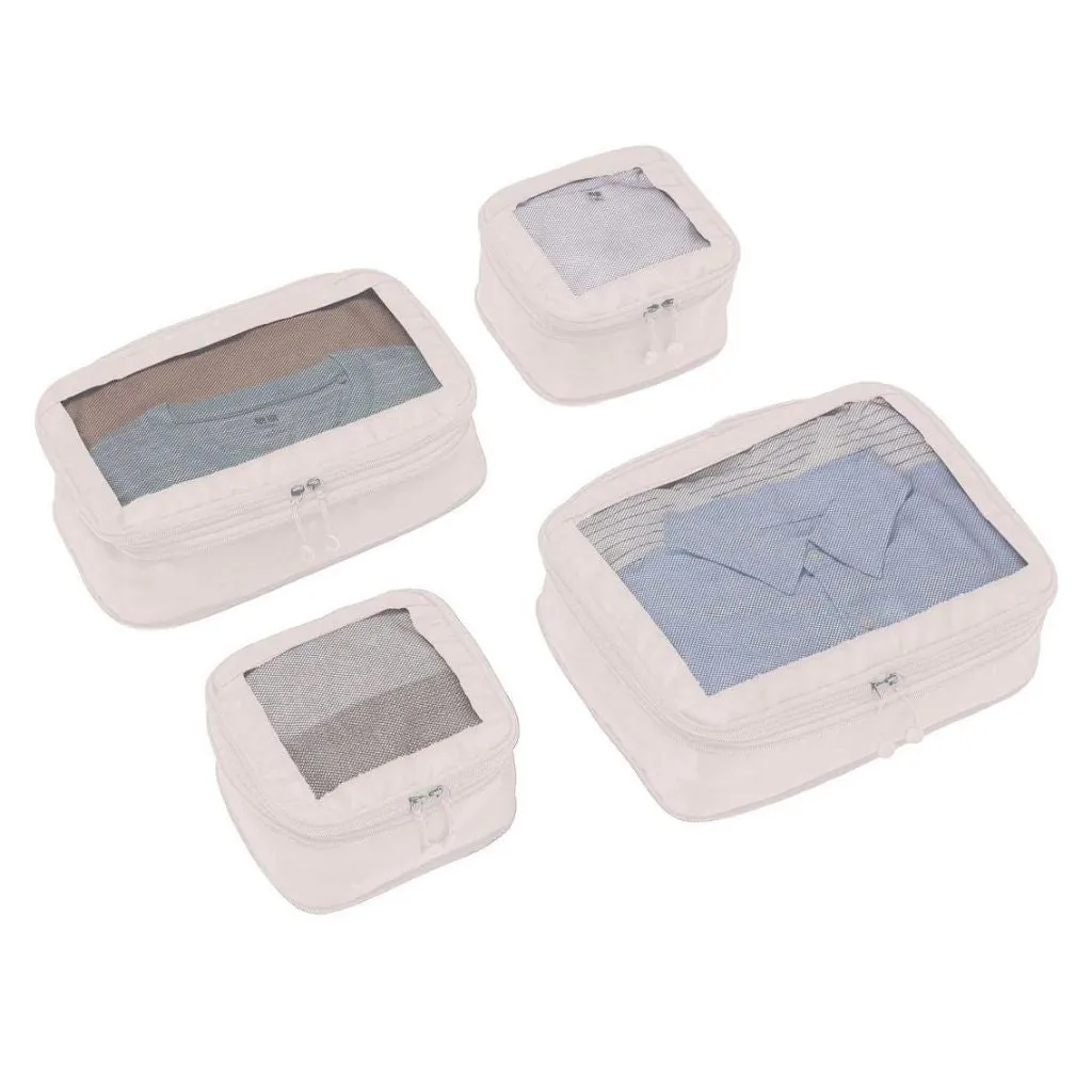 Premium Antler Chelsea 4-Piece Packing Cube Set in Elegant Taupe