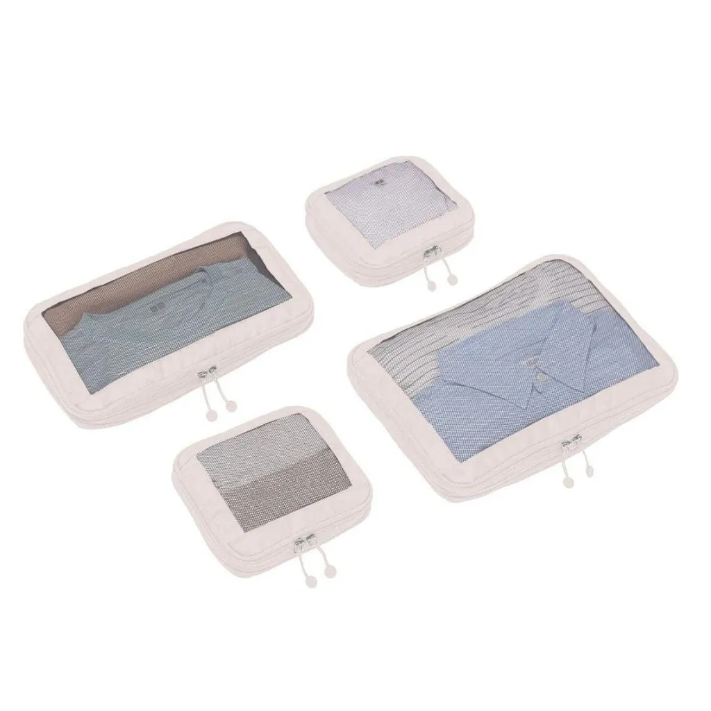 Premium Antler Chelsea 4-Piece Packing Cube Set in Elegant Taupe