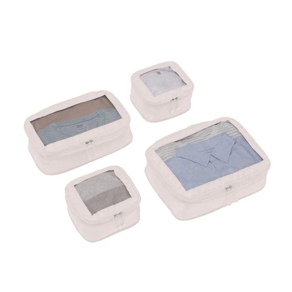 Premium Antler Chelsea 4-Piece Packing Cube Set in Elegant Taupe