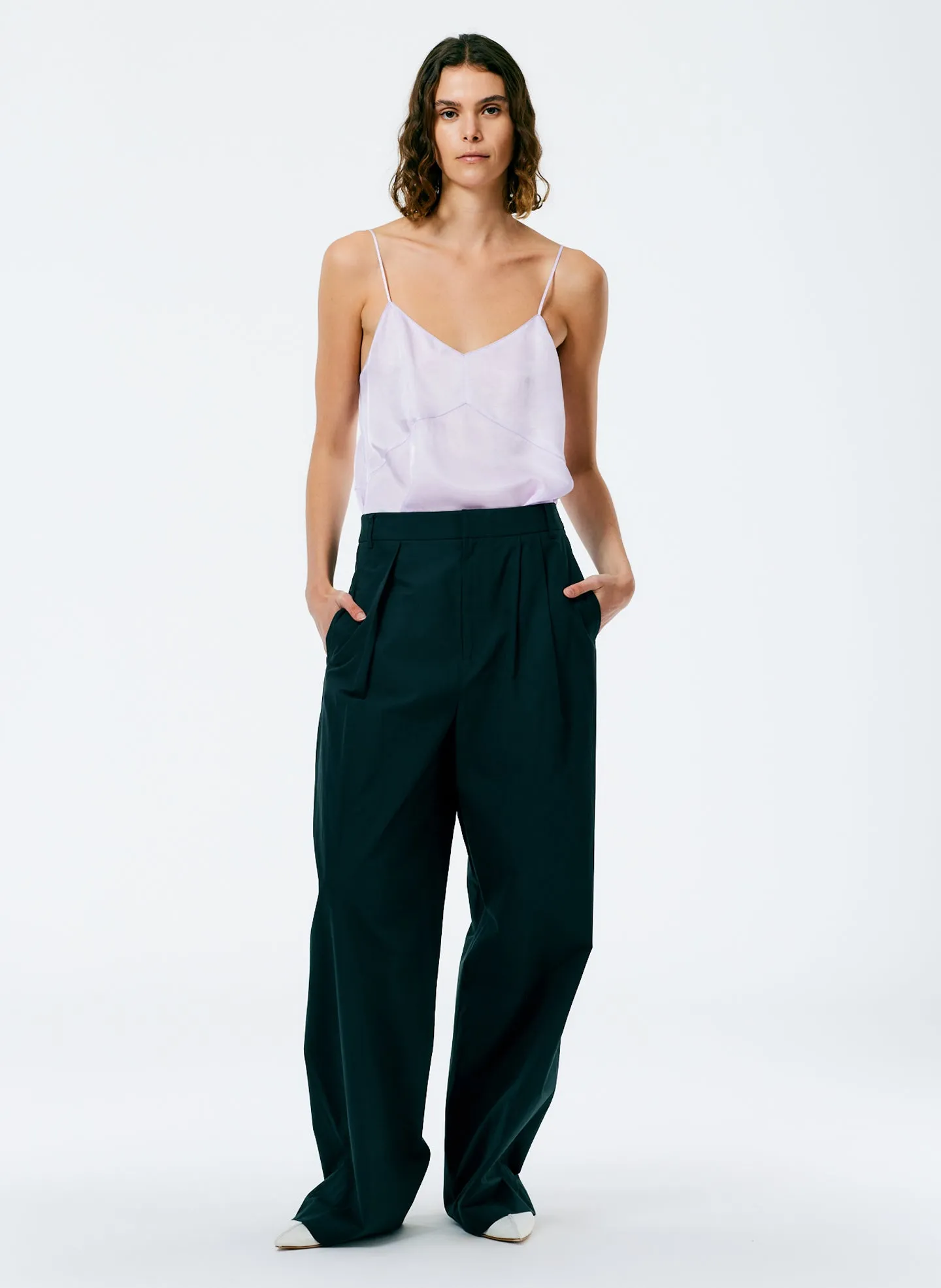 Arun Suiting Asymmetrical Pleat Stella Pant