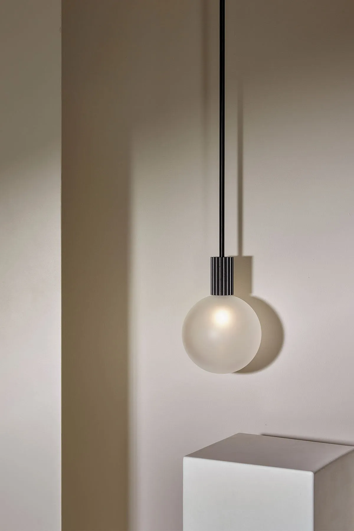 Attalos Pendant Light, Brushed Black