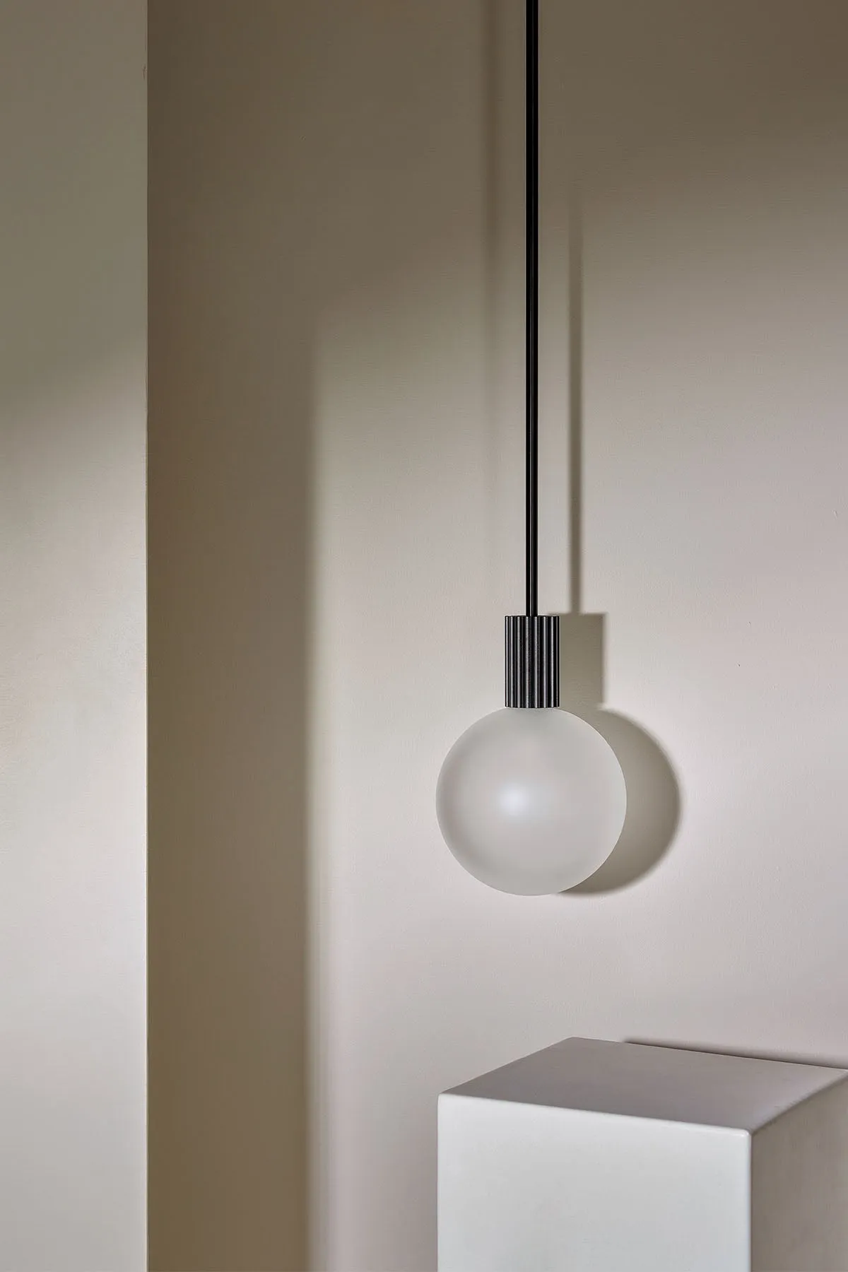 Attalos Pendant Light, Brushed Black