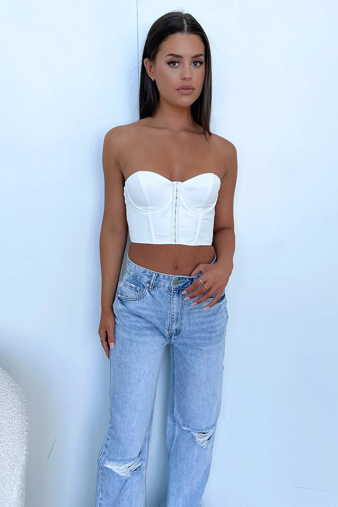 Aura Bustier - White