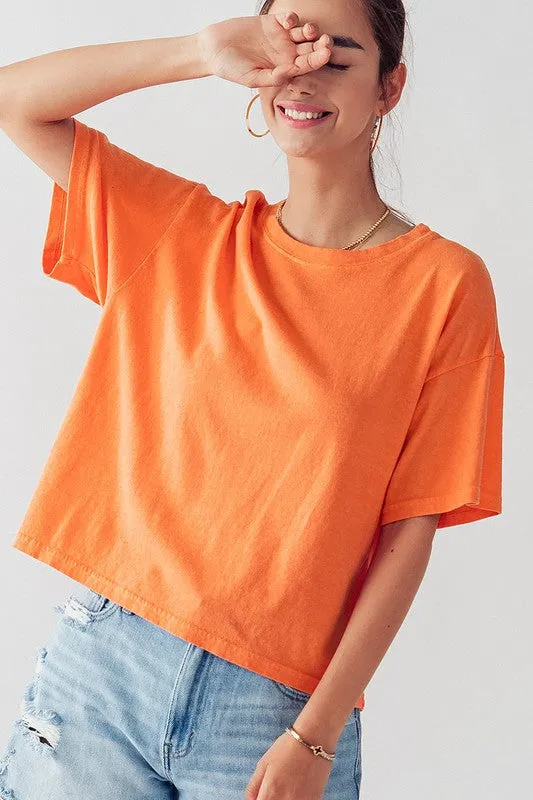 Avery Oversized Boxy Tee | 2 COLORS