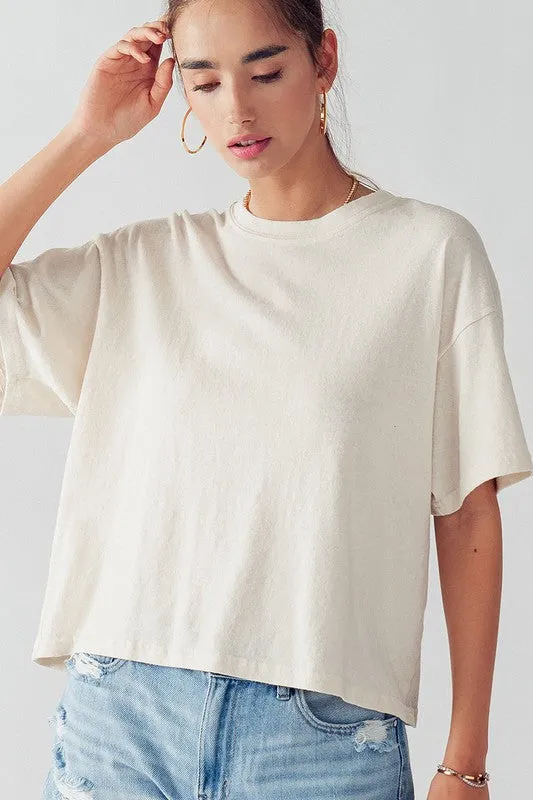 Avery Oversized Boxy Tee | 2 COLORS