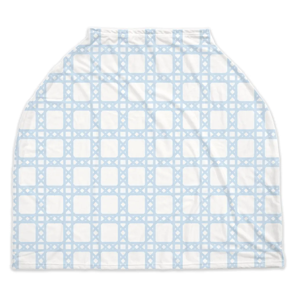 Baby Car Seat Cover - Chippendale Light Blue