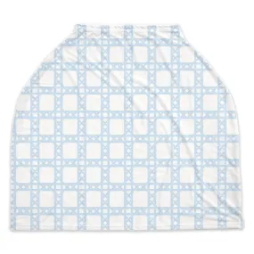 Baby Car Seat Cover - Chippendale Light Blue