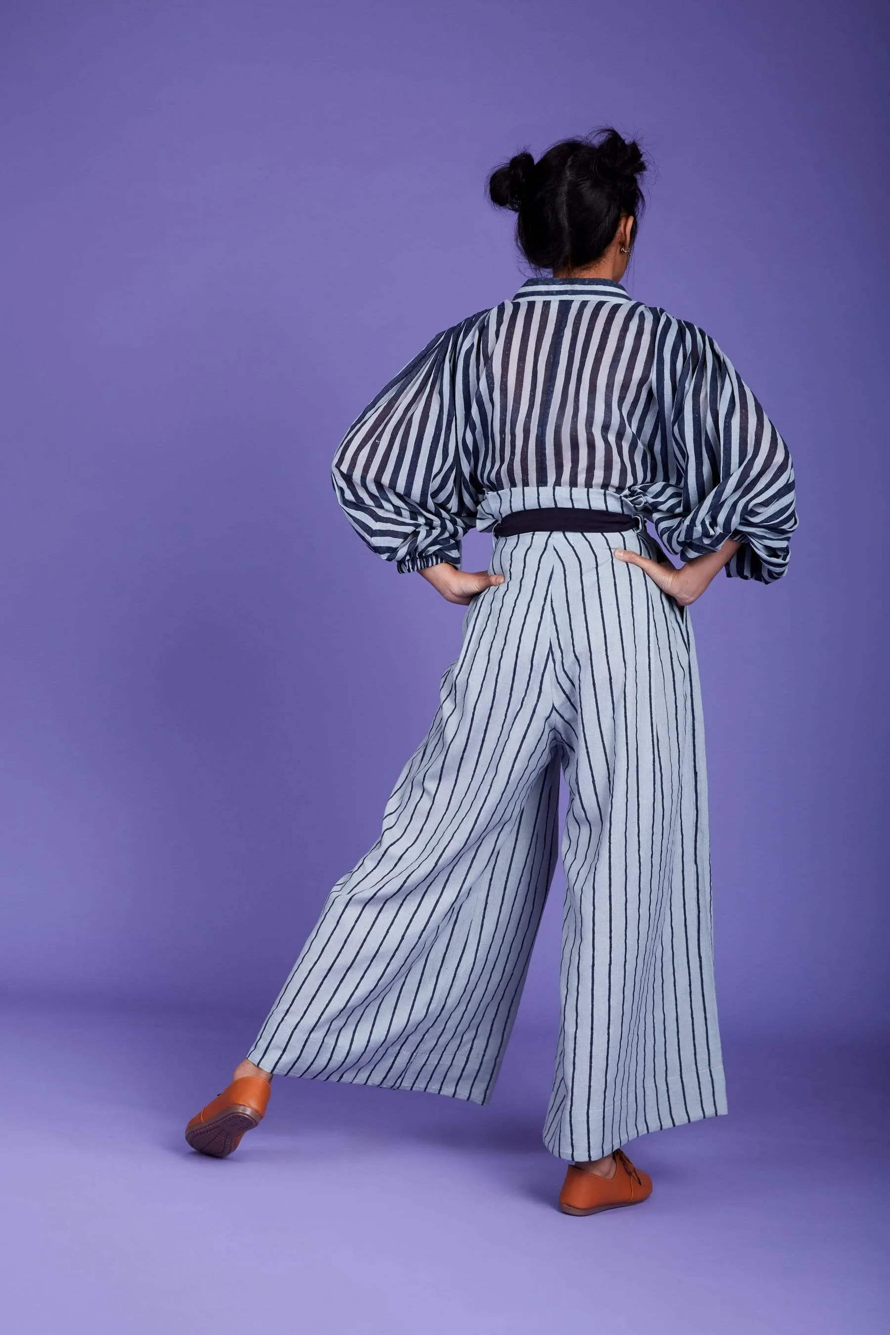 Baha Striped Shirt - SS Blue