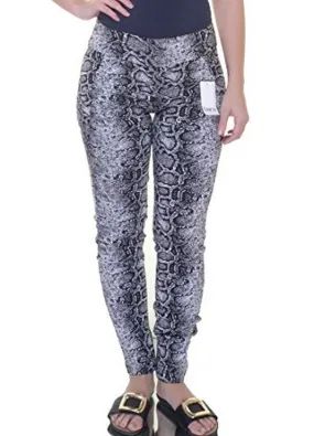 Bar III Womens Animal Print Slim Fit Leggings B/W XXS