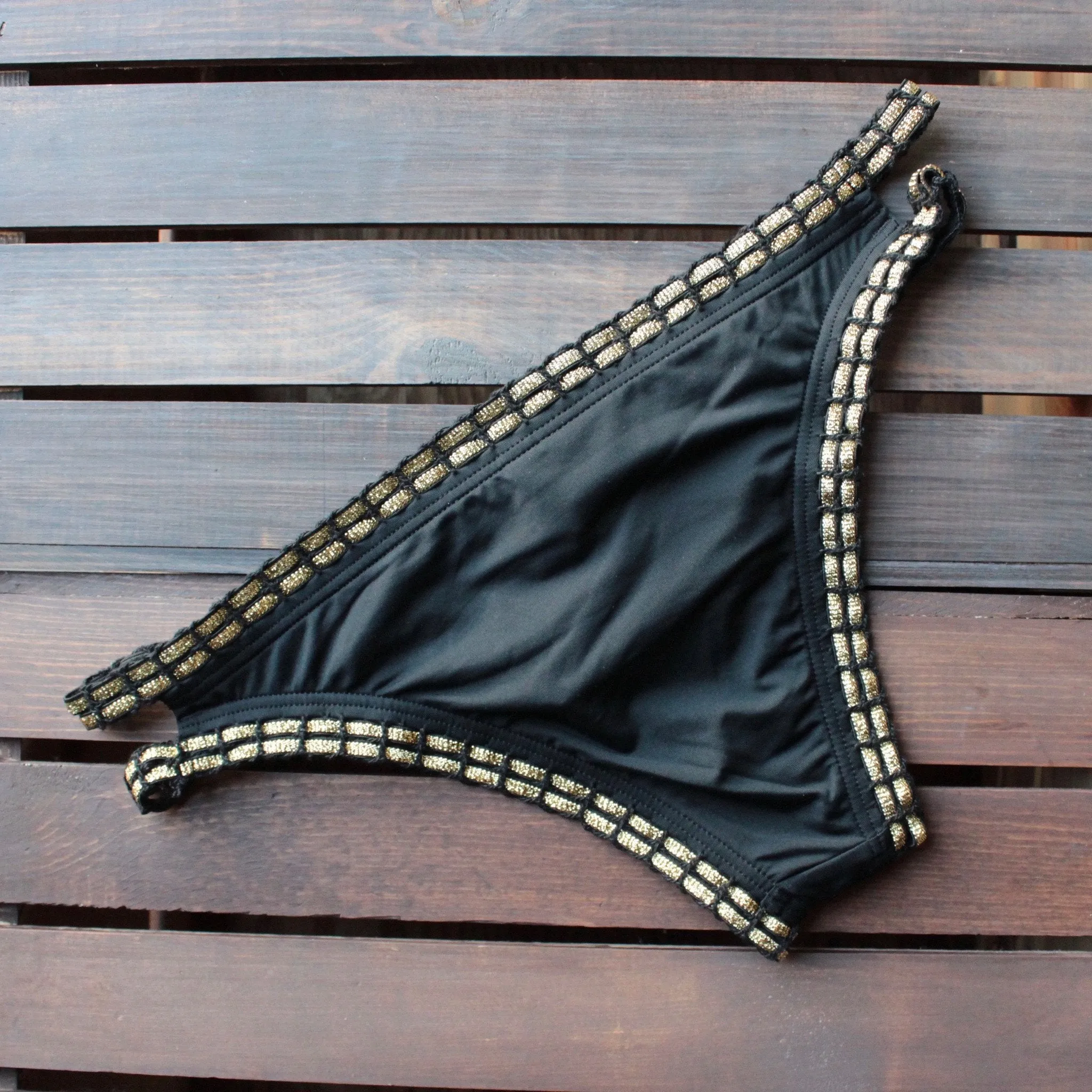 Bikini Lab - Mix & Match Weaving On A Jet Plane Hipster Bikini Bottoms