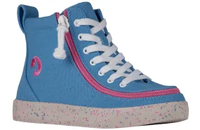 Billy Blue/Pink Speckle BILLY Classic Lace High Tops