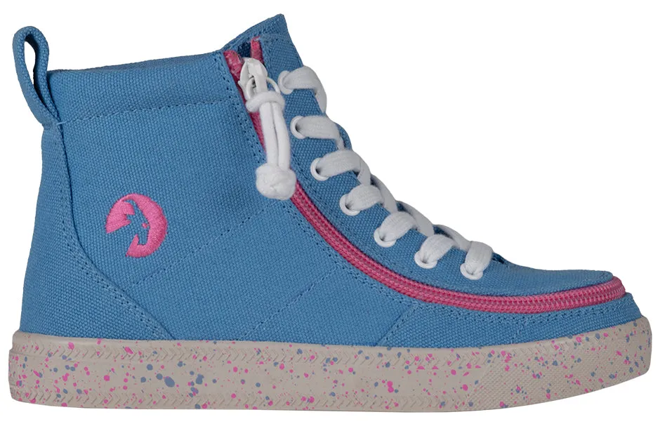 Billy Blue/Pink Speckle BILLY Classic Lace High Tops