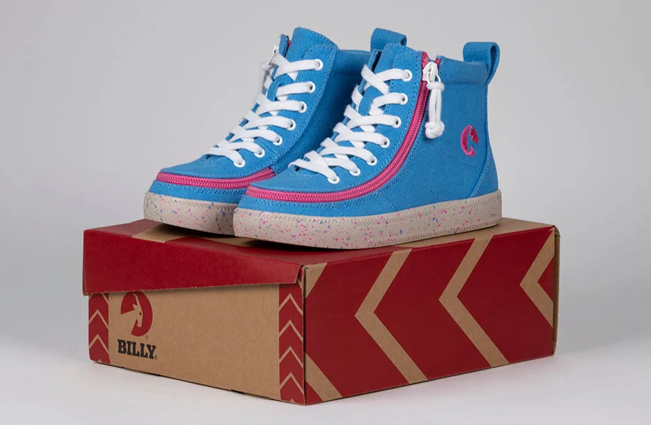 Billy Blue/Pink Speckle BILLY Classic Lace High Tops