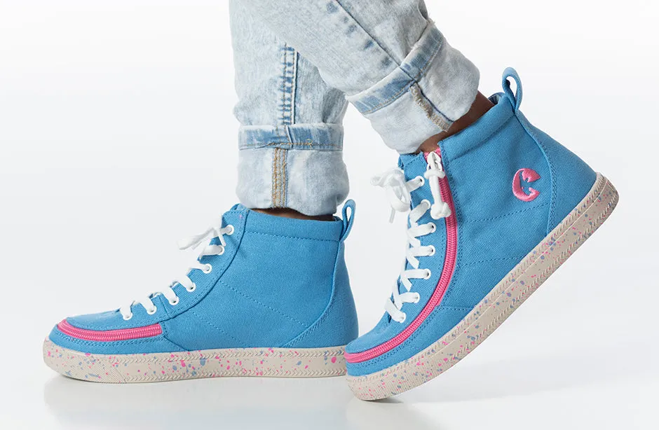 Billy Blue/Pink Speckle BILLY Classic Lace High Tops