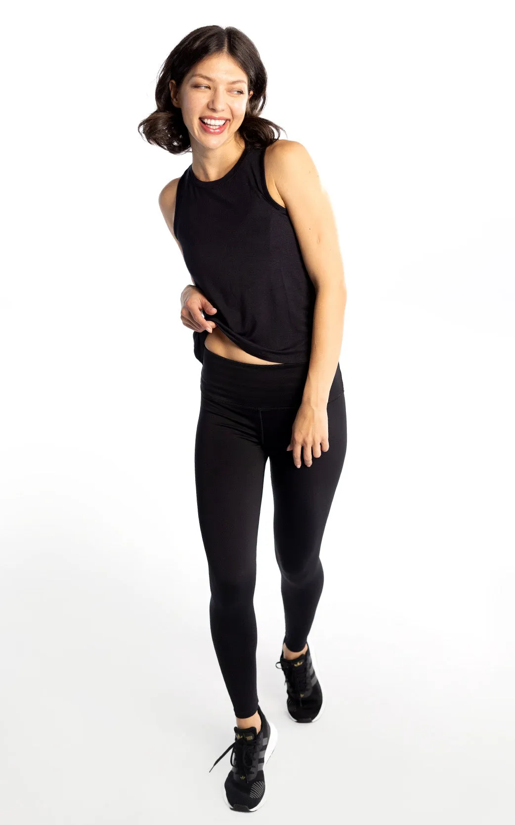 BLACK LUX HIGH RISE LEGGING