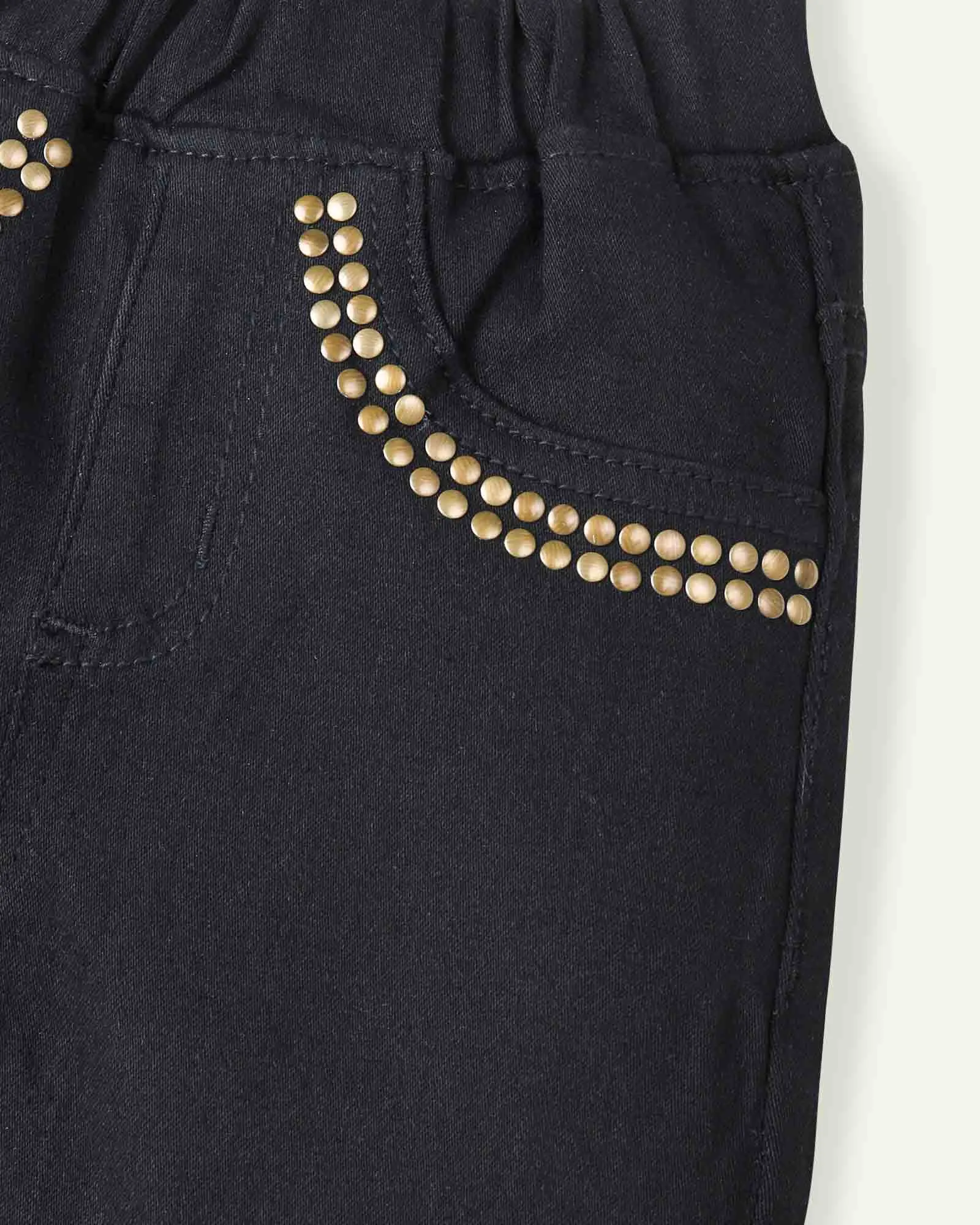 Black Studded Jeggings