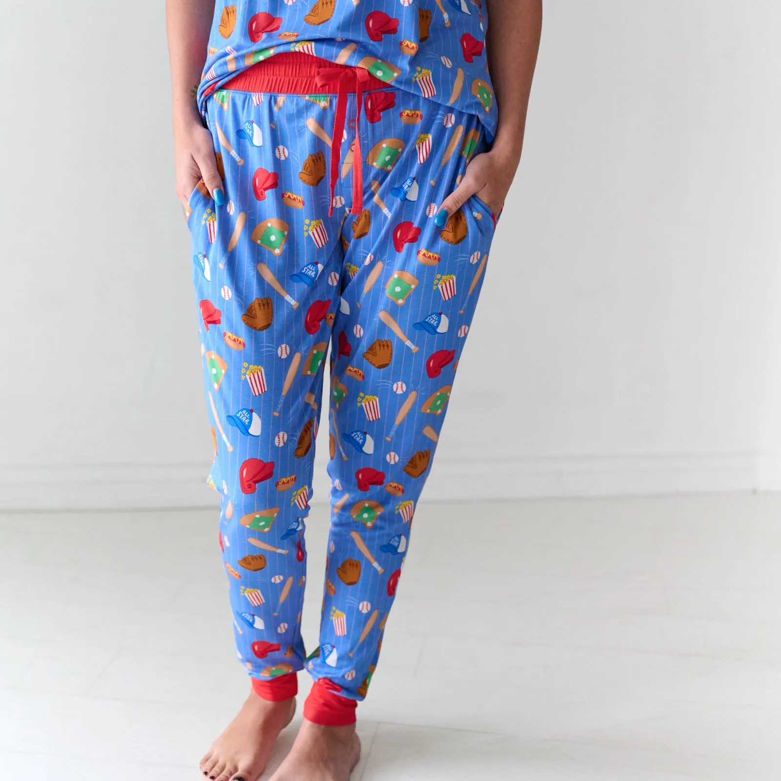 Blue All Stars Women's Pajama Pants