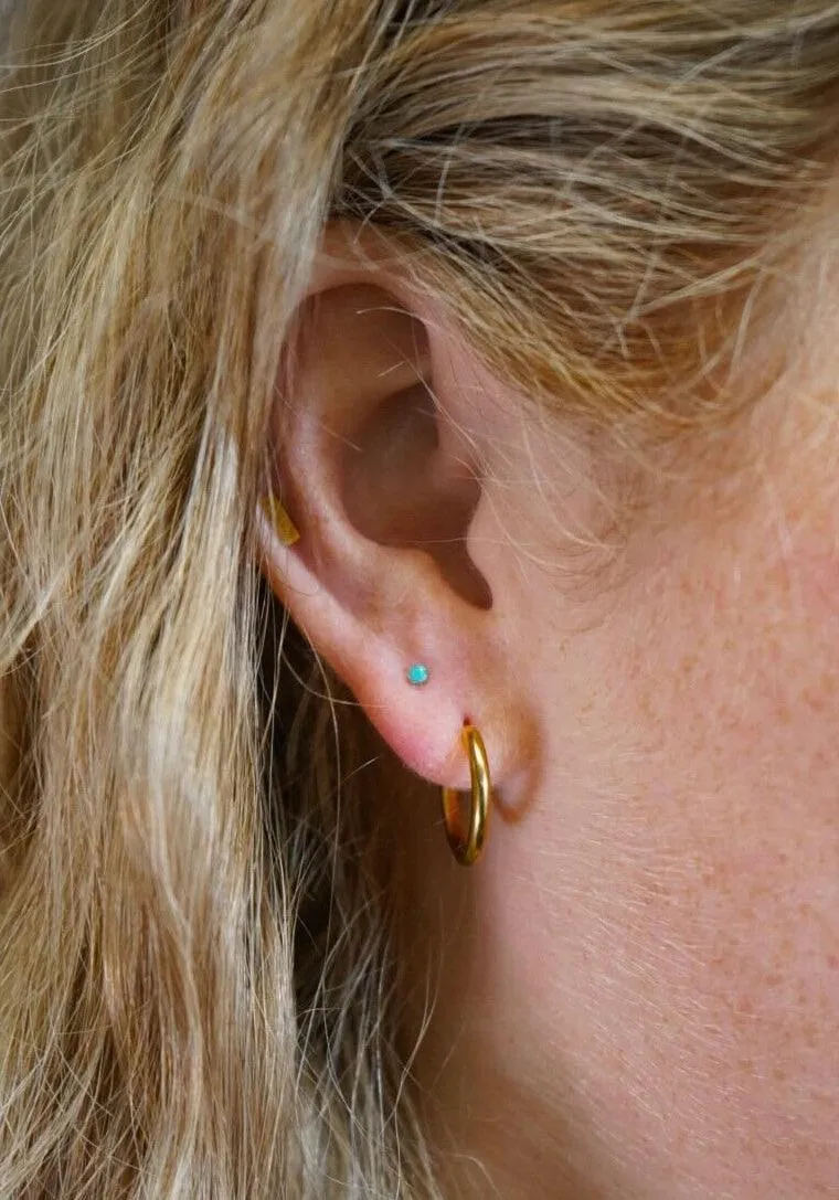 Blue Lagoon Gem Flat Back Stud