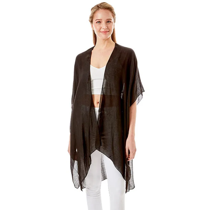 Bride Solid Lettering Cover Up Poncho