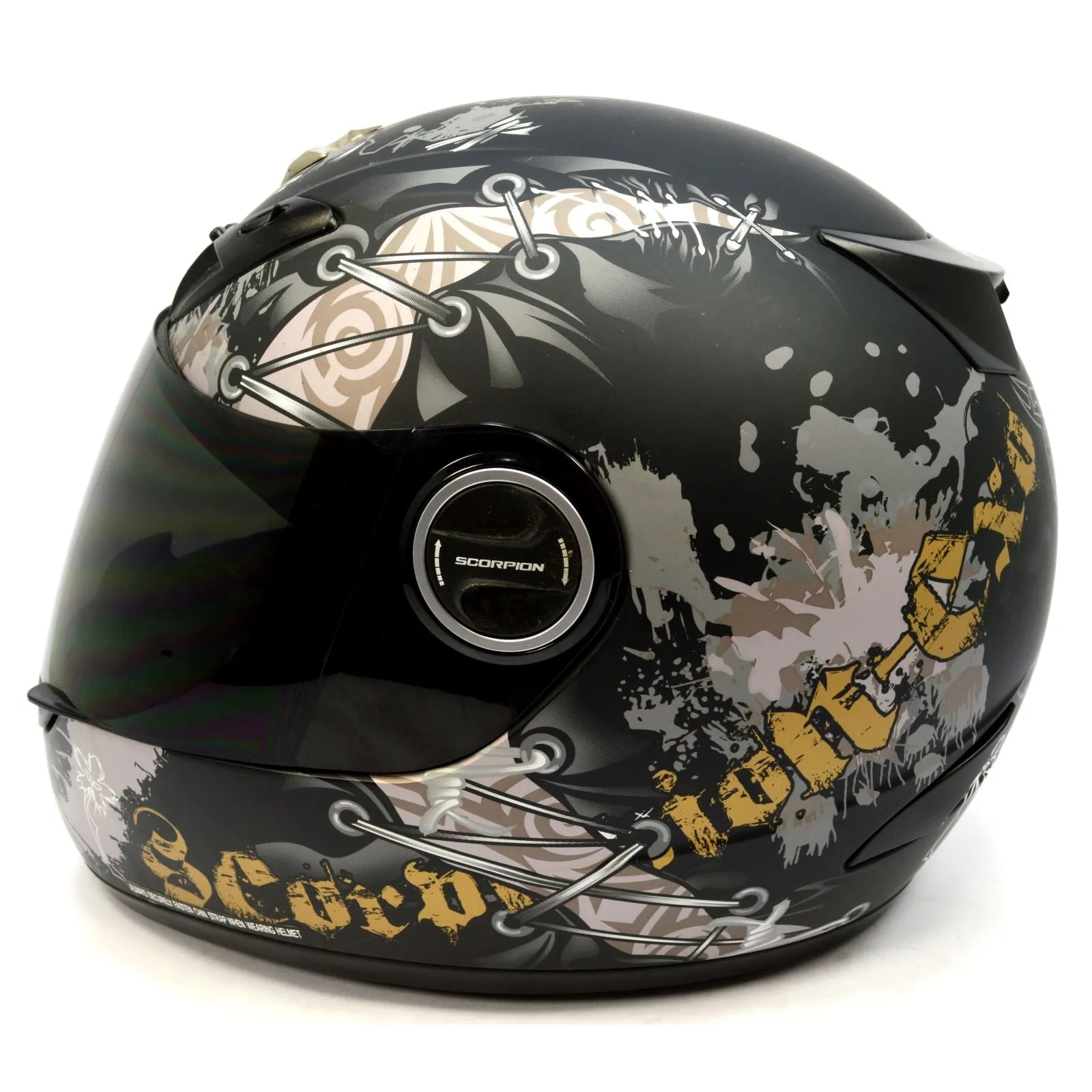 Briefly Used SCORPION MOTORCYCLE HELMET No. EXO-400 Full-Face w/ BAG Size: SMALL