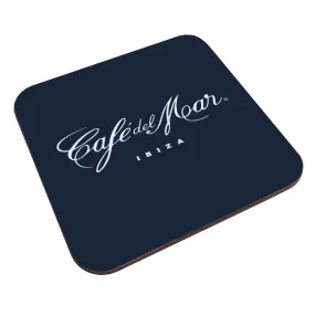 Café del Mar Ibiza White Logo Coaster