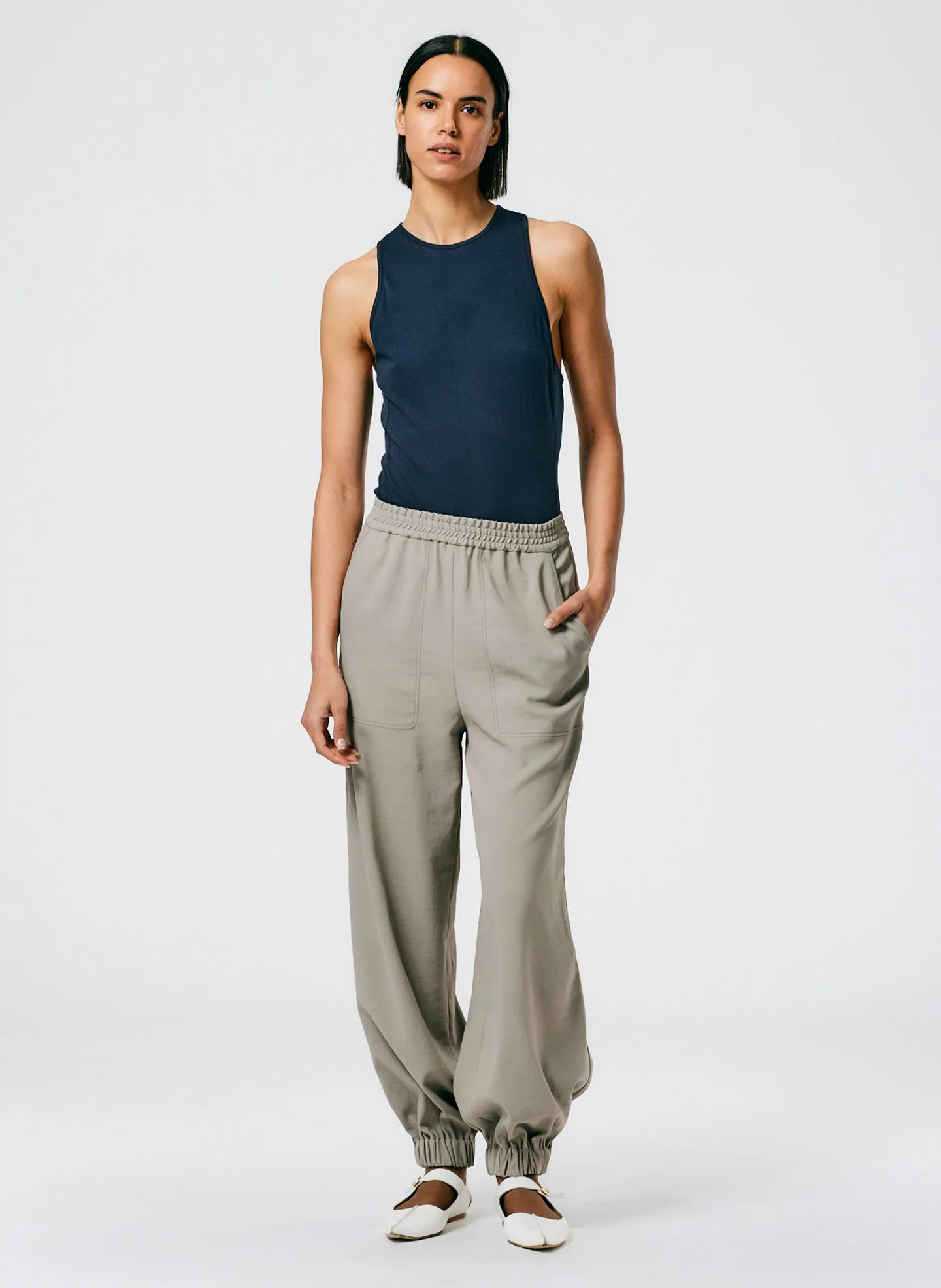 Chalky Drape Plashet Jogger - Regular