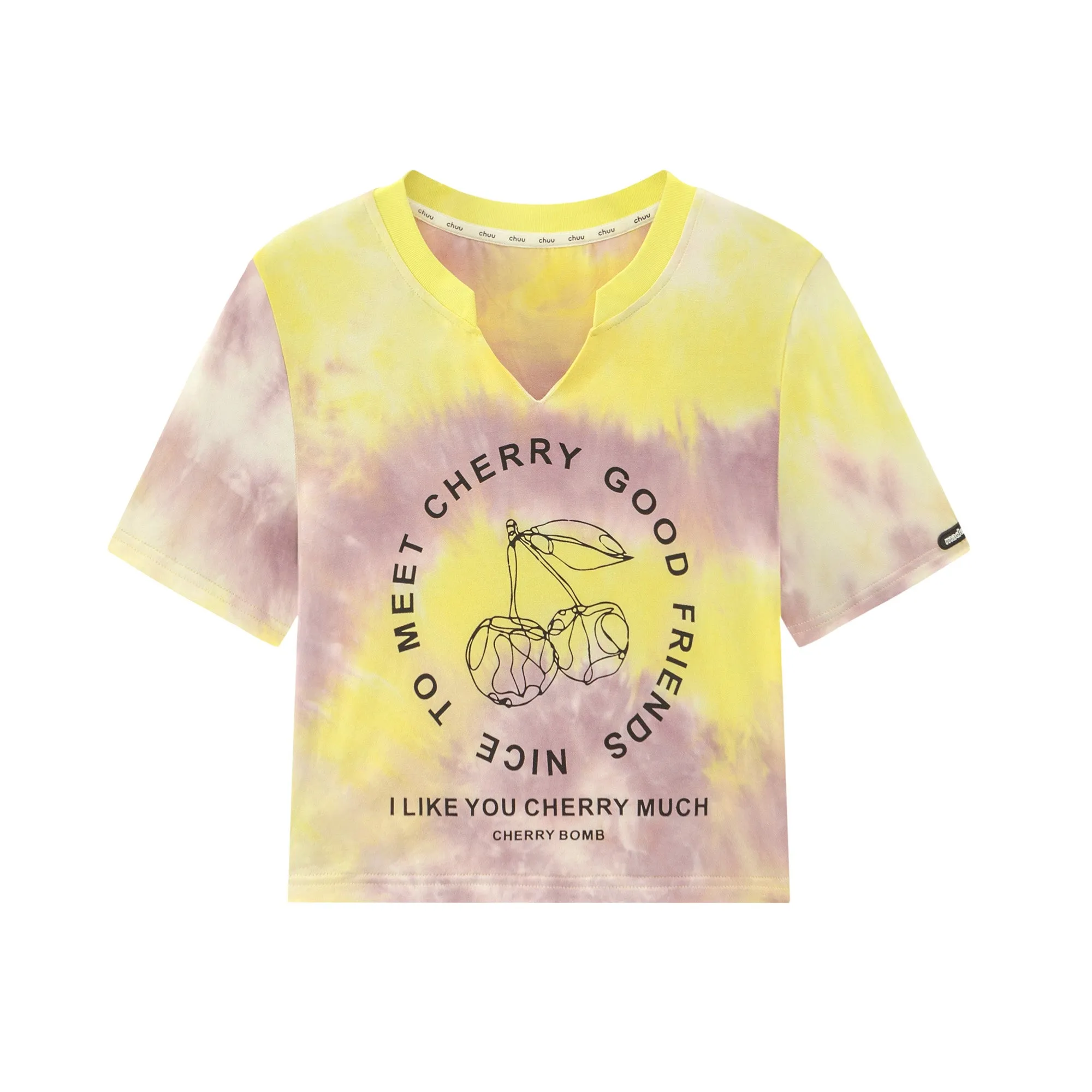 Cherry World Tie-Dye Crop Top