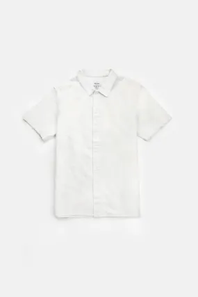 Classic Linen SS Shirt Vintage White