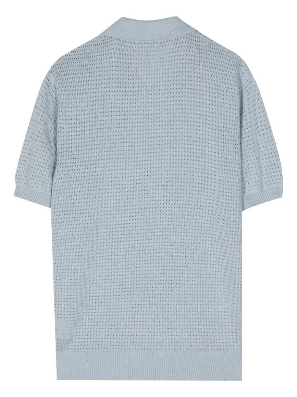 Clemente Crochet-Knit Polo Shirt