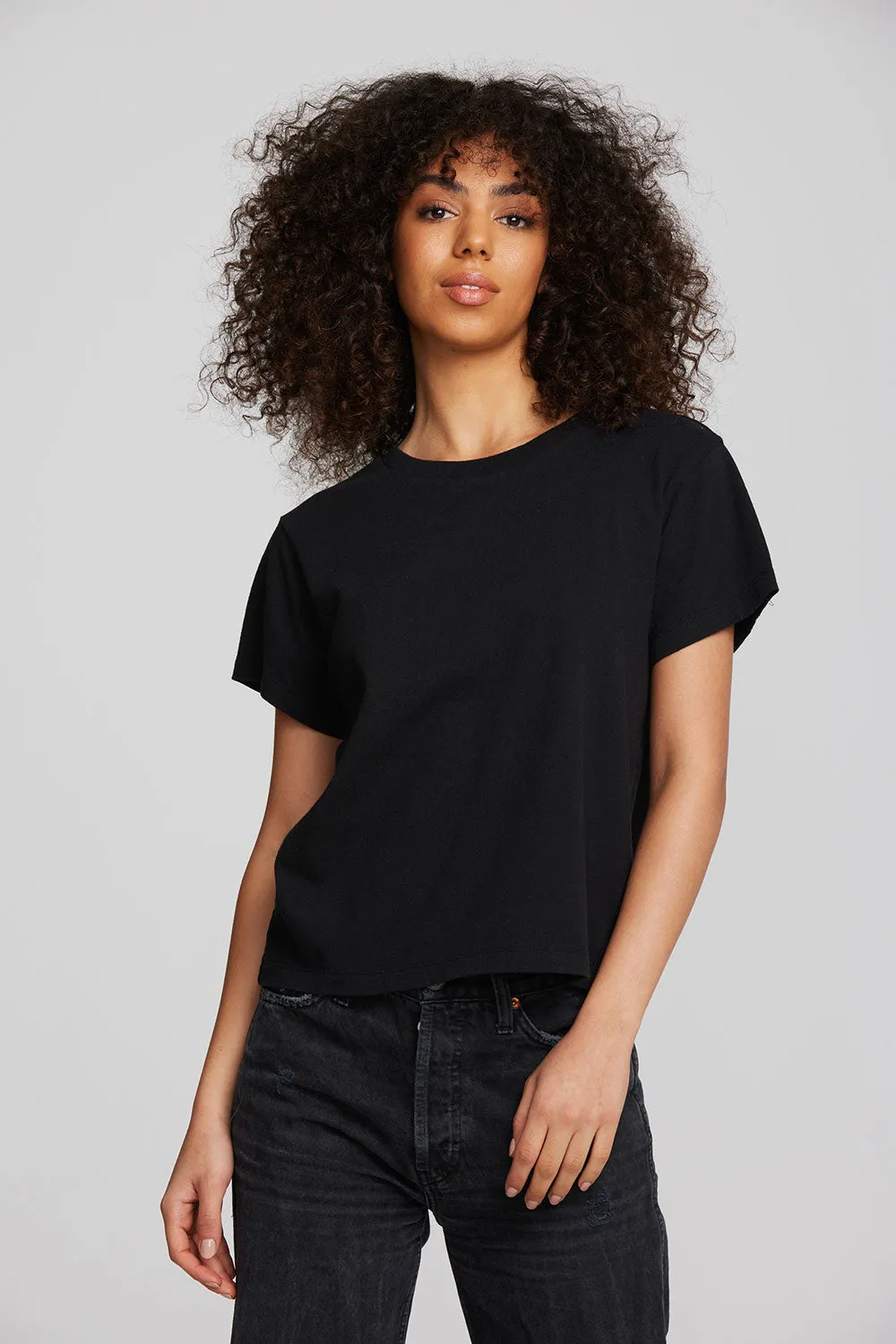 Coast Cotton Jersey Oversized Crew Neck Tee