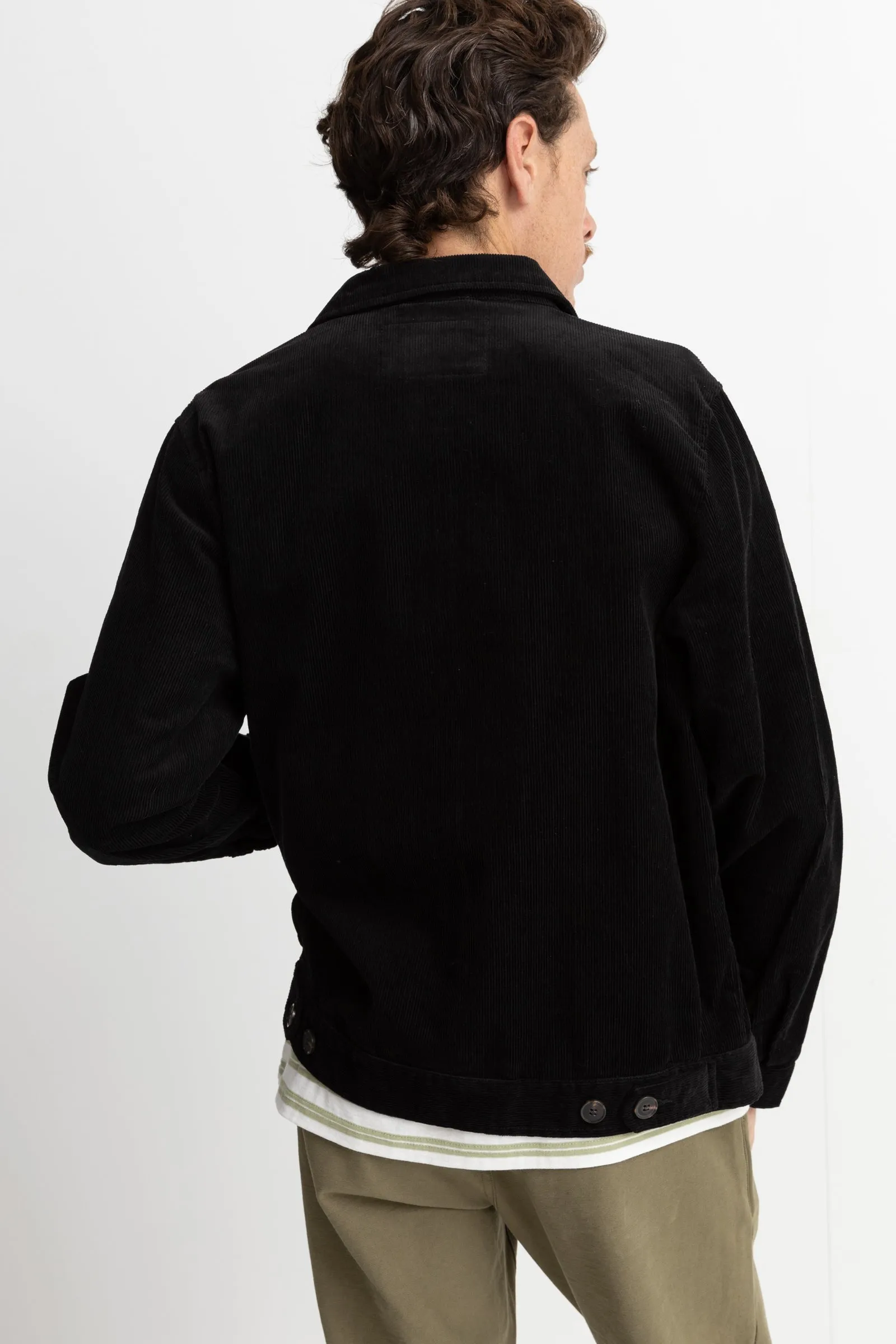 Cord Utility Jacket Black