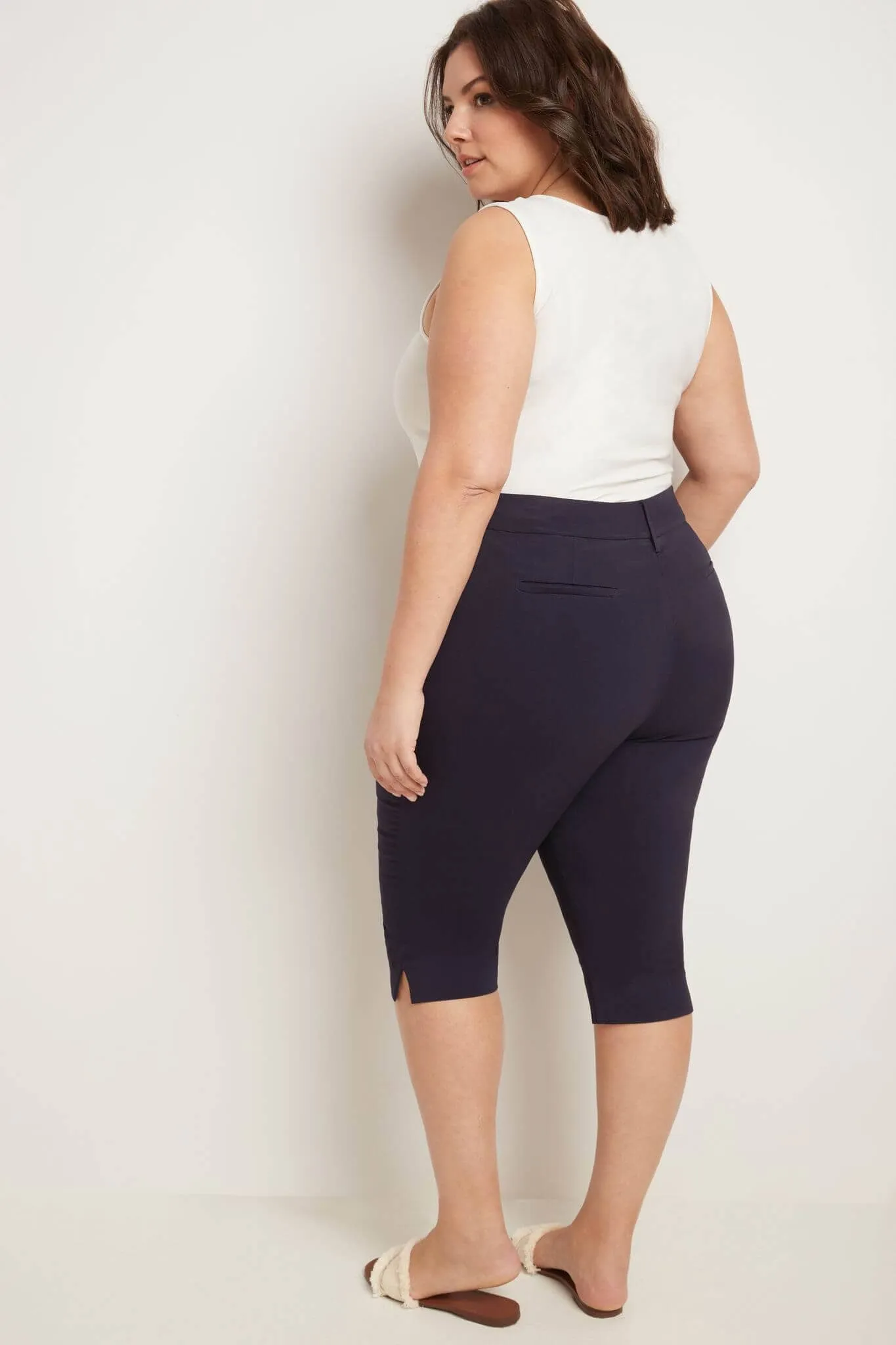 Curvy Capri with Flattering Wide Waistband