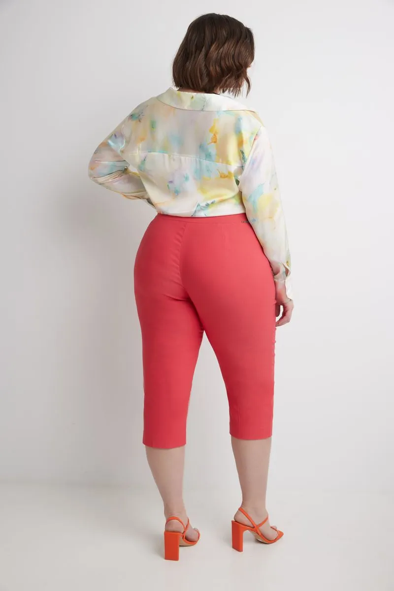 Curvy Capri with Flattering Wide Waistband