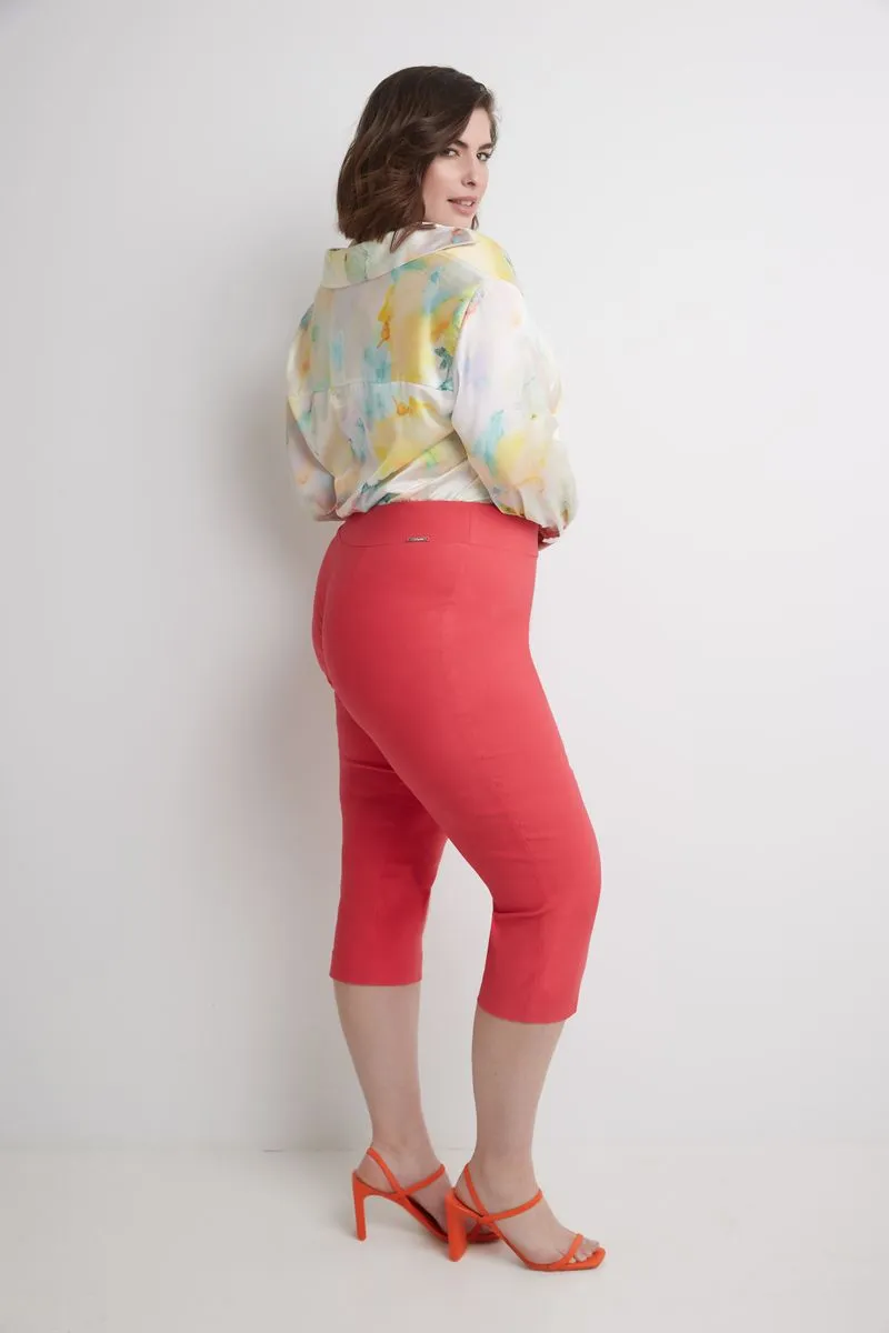 Curvy Capri with Flattering Wide Waistband