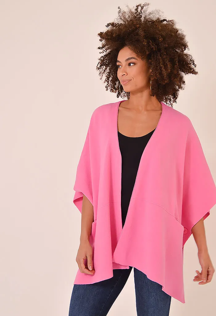 Elle Poncho-Pink