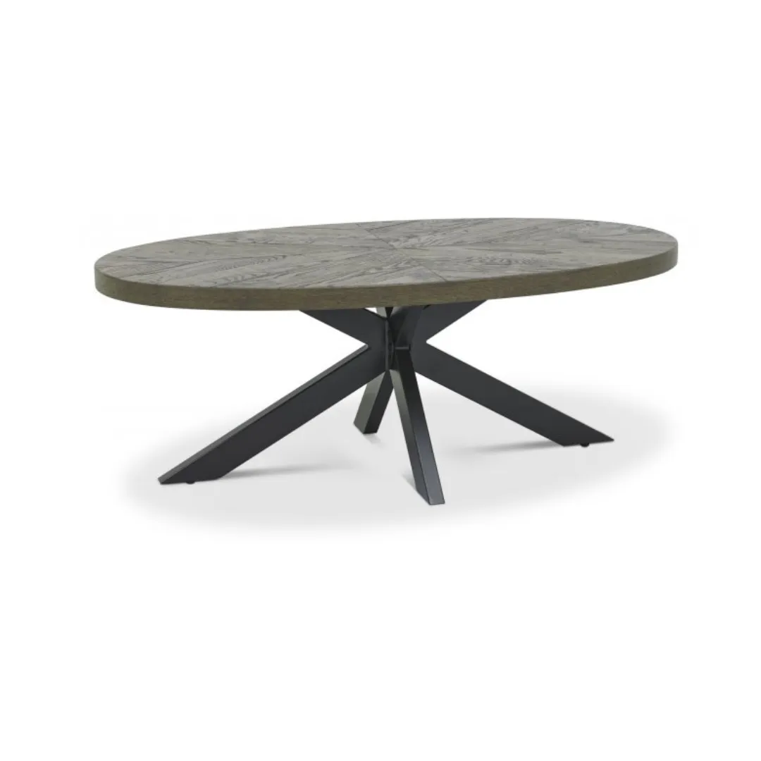 Ellipse Fumed Oak Coffee Table